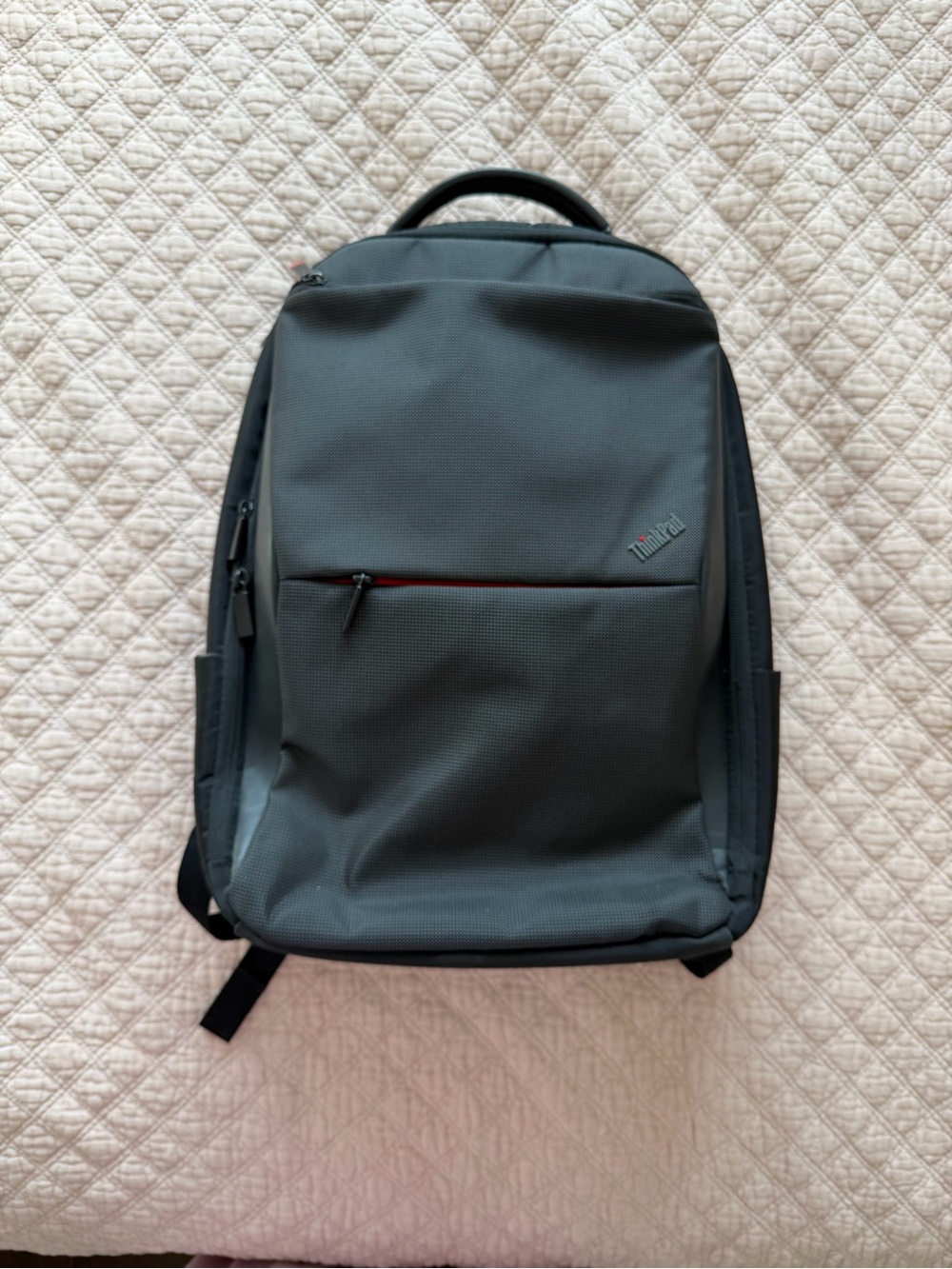 ThinkPad Black Backpack with Red Accent